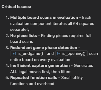 Performance plan Screenshot of the AI performance optimization plan