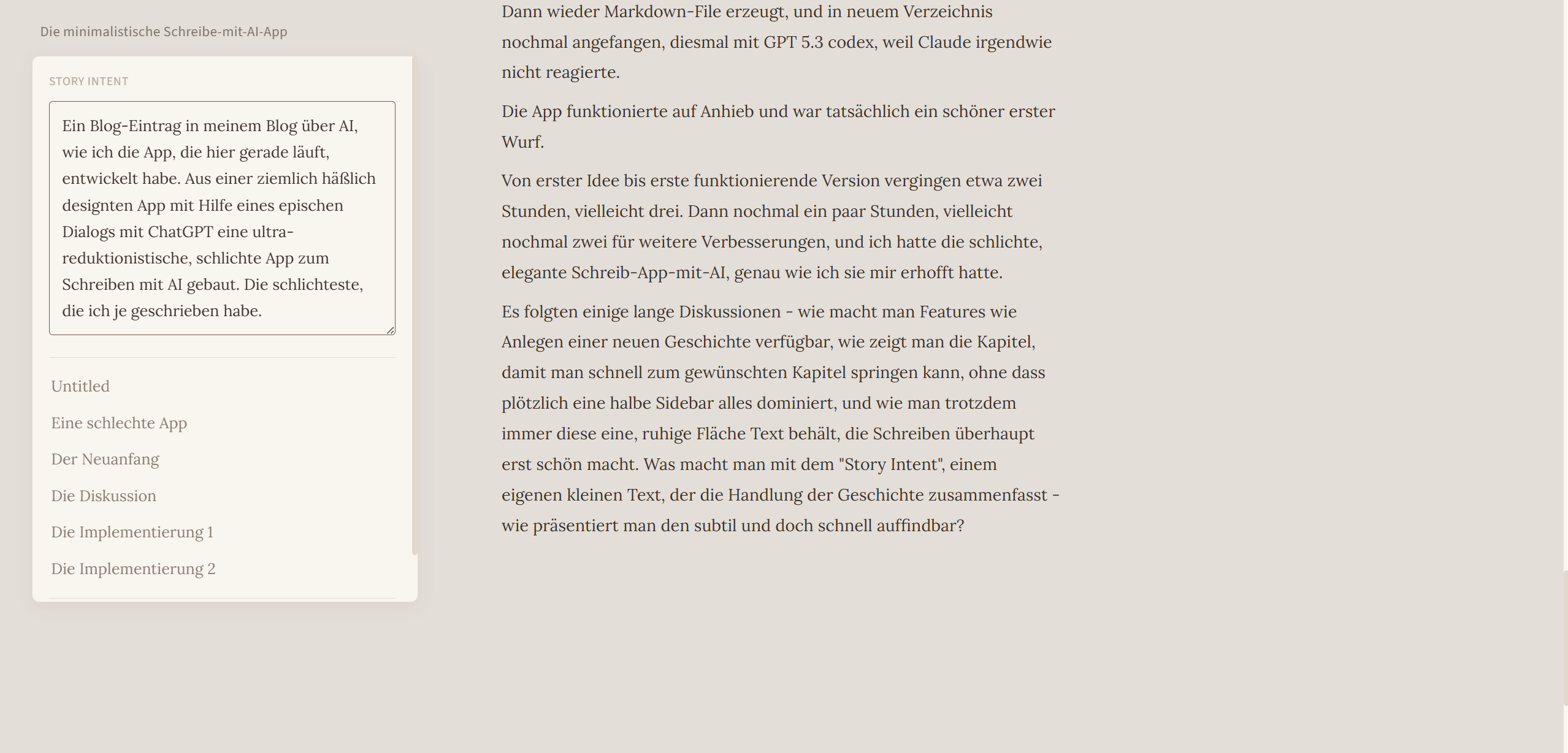 App sidebar layout mockup or screenshot