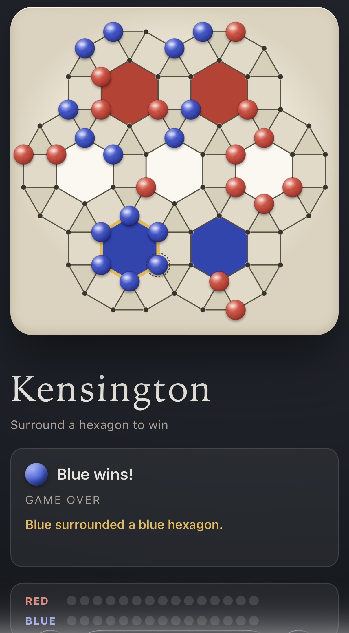 Kensington auf einem Handy