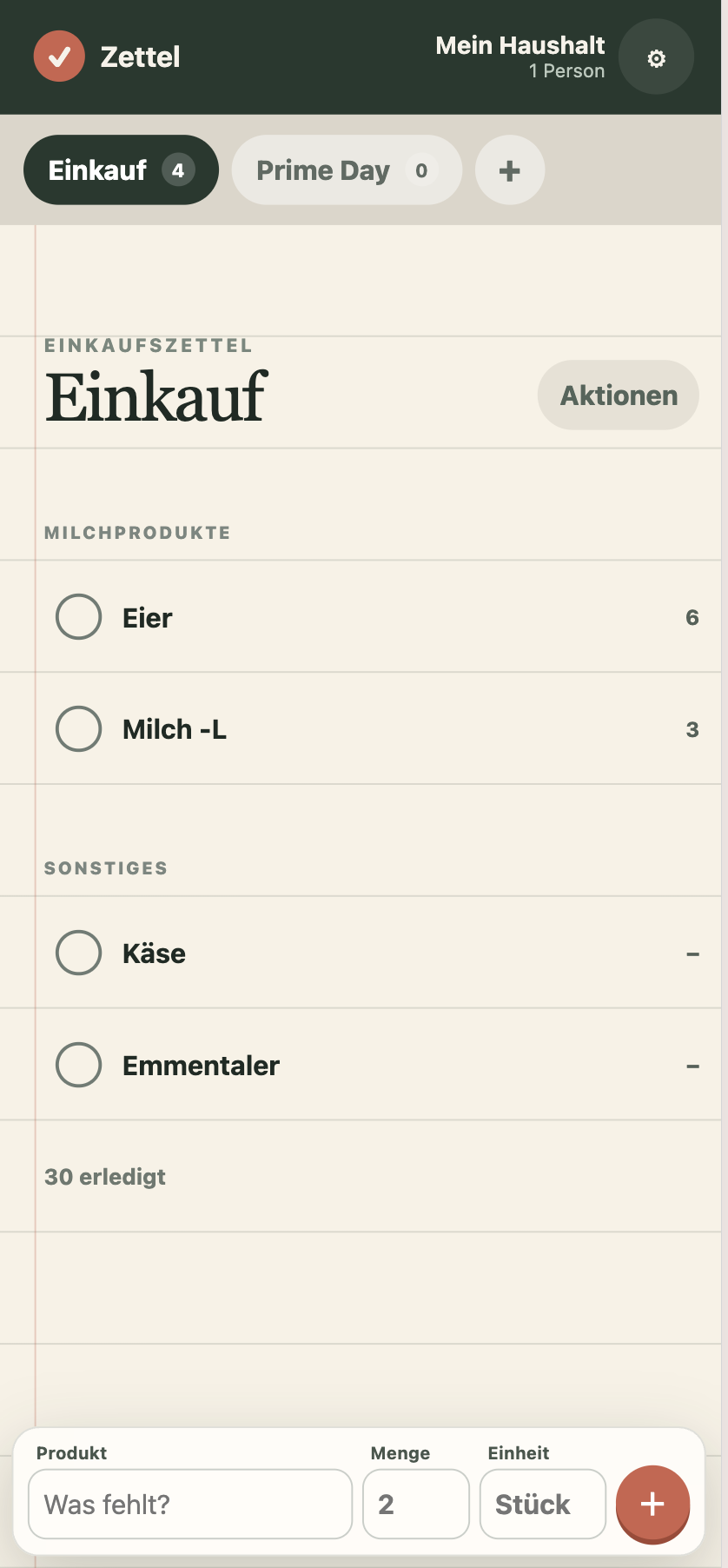 Zettel Screenshot